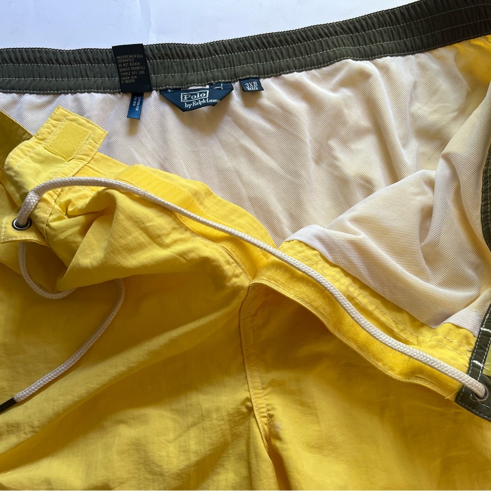 Polo by Ralph Lauren Men's Yellow Board Shorts 3Xlarge big - Picture 3 of 8